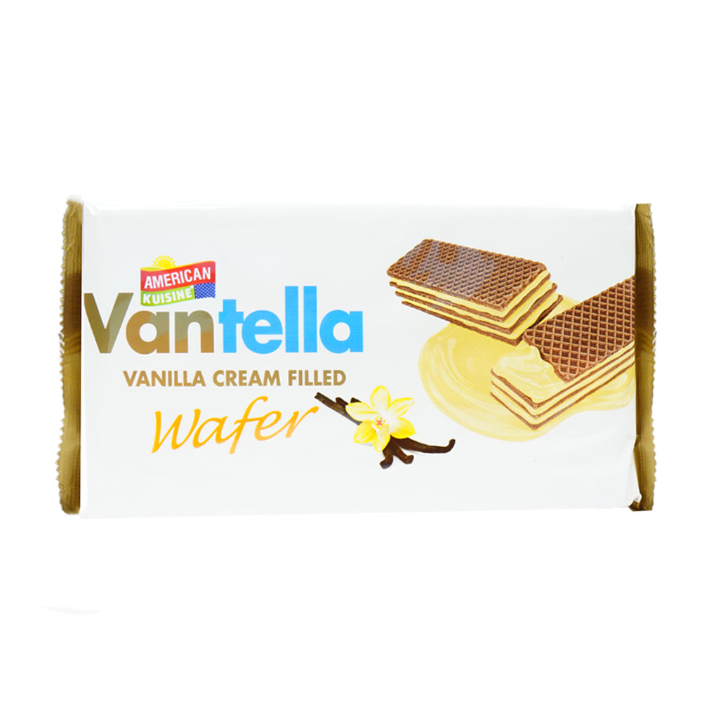 AMERICAN KUISINE VANILLA CREAM FILLED WAFER 100 GM Default Title - MamasJan Grocery