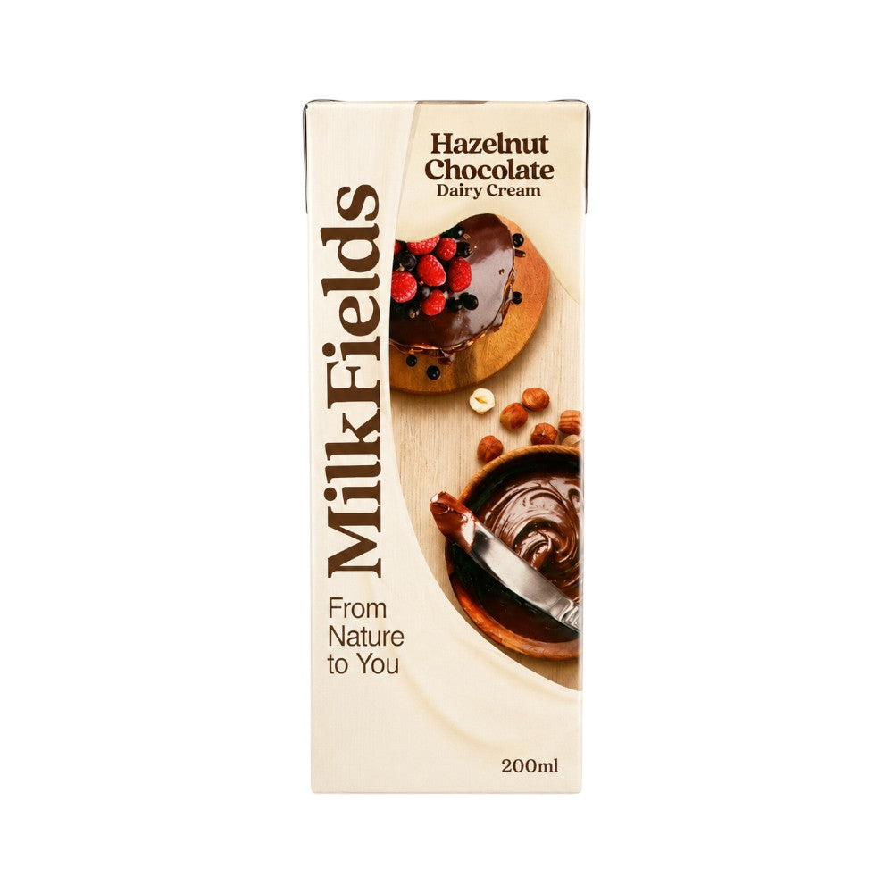 MILKFIELDS HAZELNUT CHOCOLATE DAIRY CREAM 200 ML Default Title - MamasJan Grocery Food