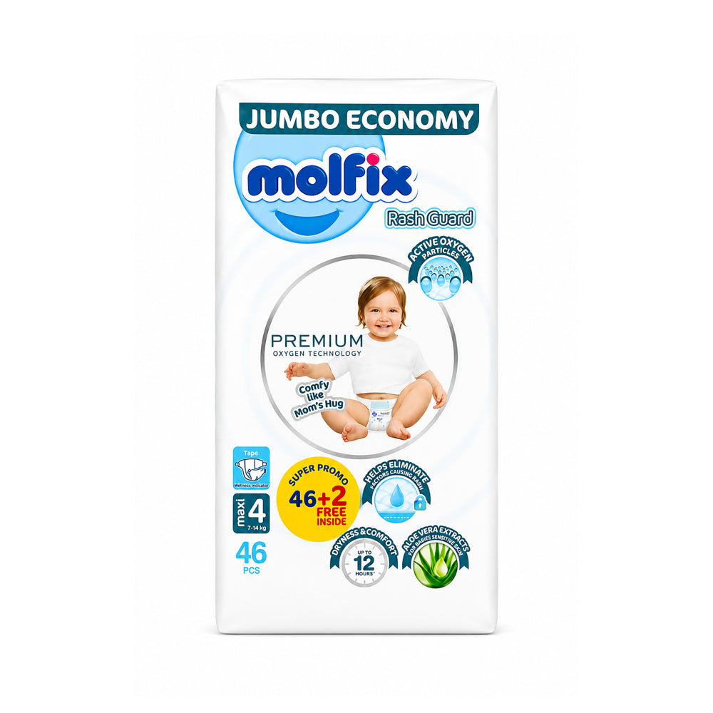 MOLFIX PREMIUM MAXI JUMBO 46 PCS 7-14 KG Default Title - MamasJan Baby Maternity Care