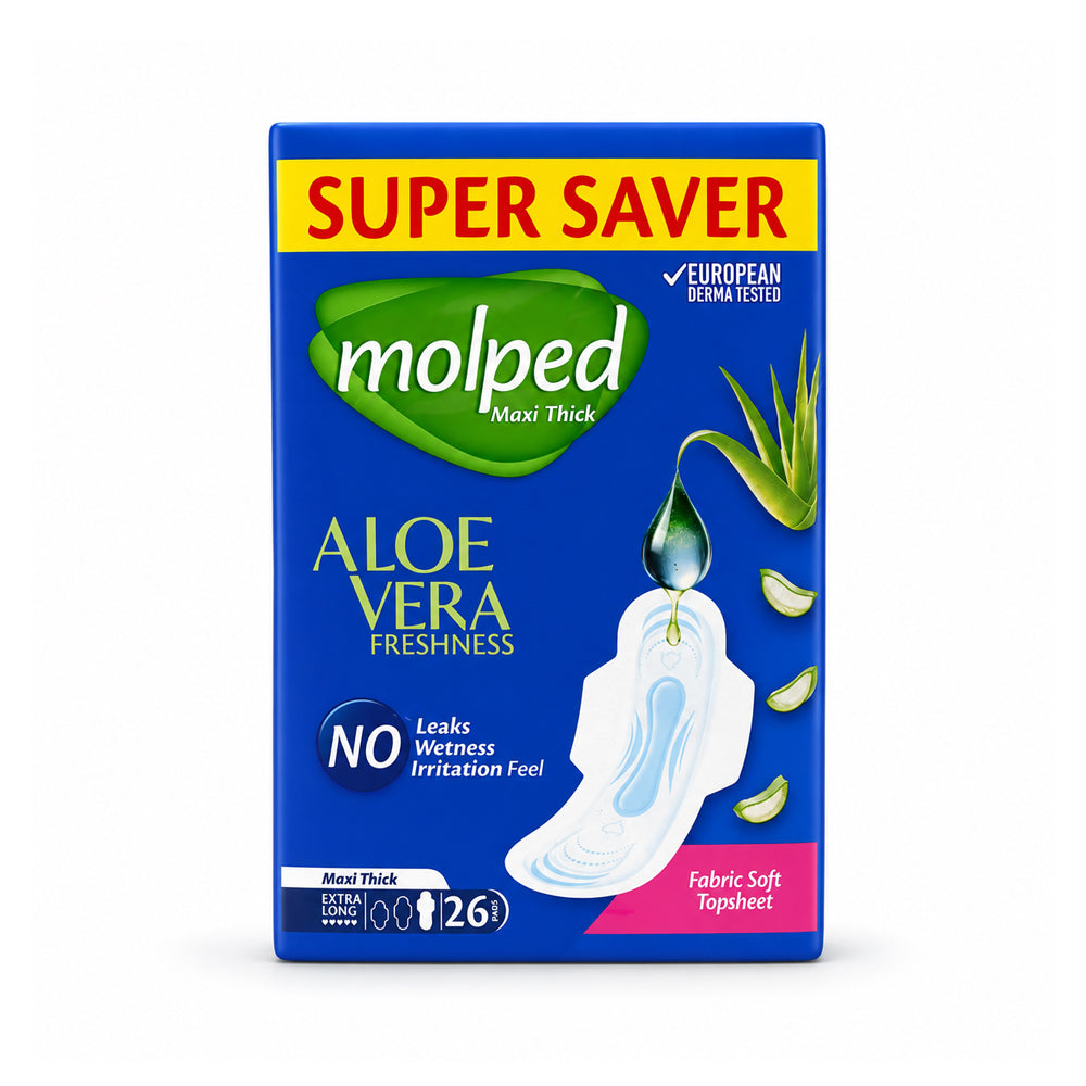 MOLPED ALOE VERA THICK EXTRA LONG 26 PCS Default Title - MamasJan Grocery Nonfood