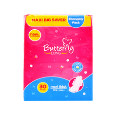 BUTTERFLY LONG BIG SAVER MAXI THICK LONG 30 PCS Default Title - MamasJan Grocery Nonfood