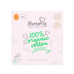BUTTERFLY BREATHABLES ORGANIC COTTON LONG 10 PCS Default Title - MamasJan Grocery Nonfood