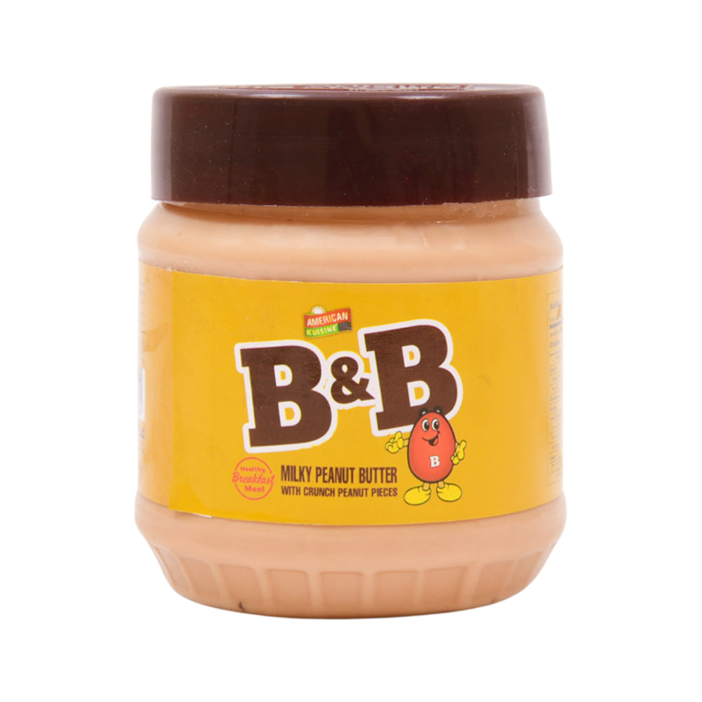 B & B PEANUT MILKY PEANUT BUTTER SPREAD 350 GM Default Title - MamasJan GroceryFoods