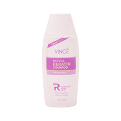 VINCE BIOTIN & KERATIN SHAMPOO ANTI HAIR-LOSS 115ML (TRAVEL Default Title - MamasJan haircare