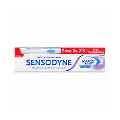 SENSODYNE RAPID ACTION MINT 100 GM + FREE BRUSH Default Title - MamasJan Grocery Nonfood