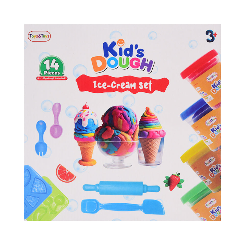 TKD-20 ICE CREAM PLAYDOUGH 14PC A.I Default Title - MamasJan Toys