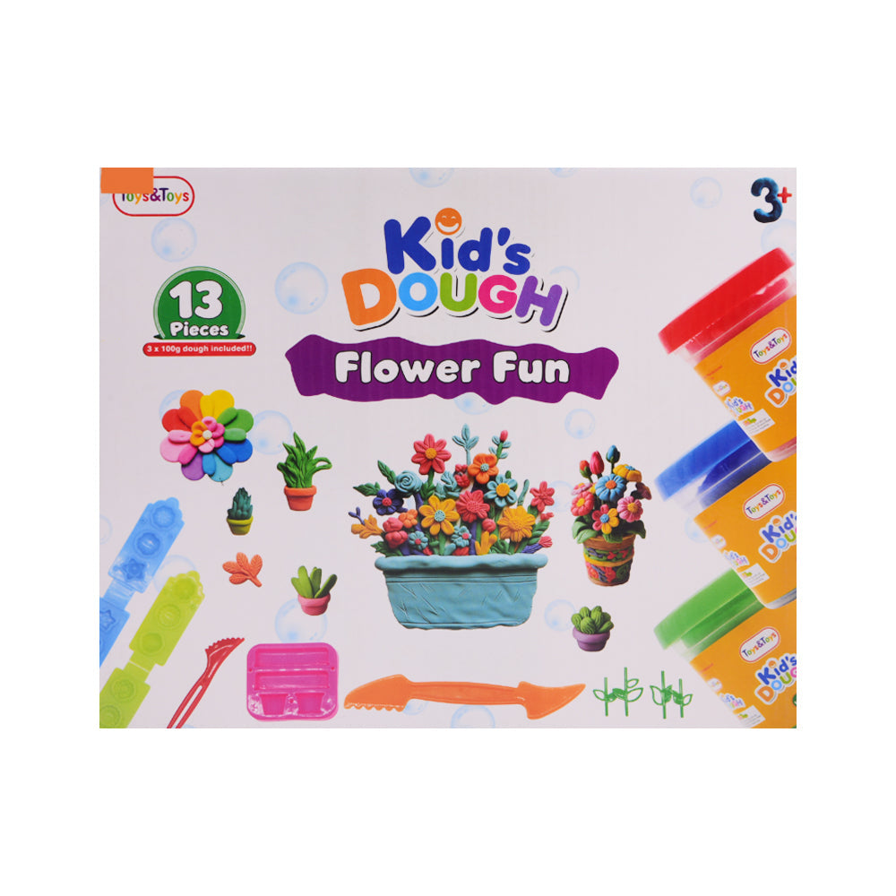 TKD-06 FLOWER FUN PLAYDOUGH 13PC A.I Default Title - MamasJan Toys