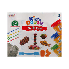 TKD-07 GRILL FUN PLAYDOUGH 12PC A.I Default Title - MamasJan Toys