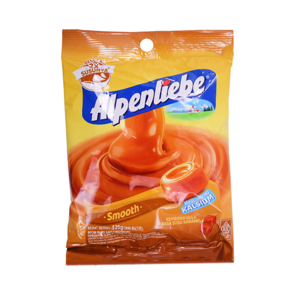 ALPENLIEBE CANDY SMOOTH CARAMEL POUCH 125GM Default Title - MamasJan GroceryFoods