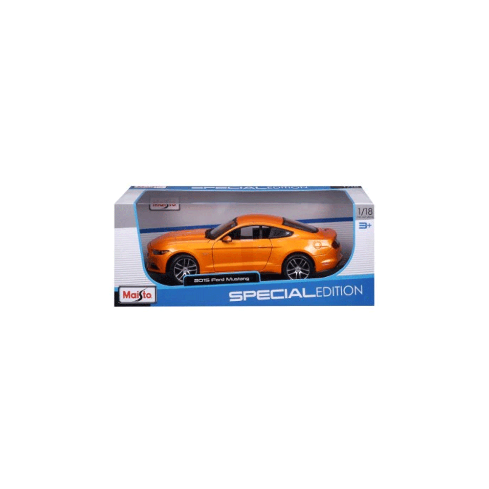 31197YL 1 18 2015 FORD MUSTANG GT YELLOW Default Title - MamasJan Toys