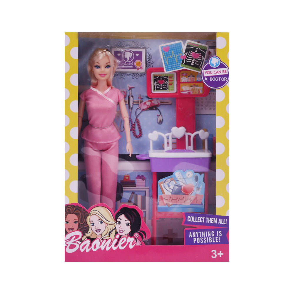 JJ8686-2 BAARIER DOCTOR DOLL SET Default Title - MamasJan Toys