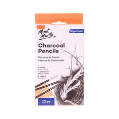 MPN0017 MM CHARCOAL PENCILS 12PCS Default Title - MamasJan Toys