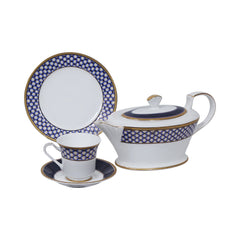 TEA SET 24PC ROYAL BISTRO 24-N12 BASIC Default Title - MamasJan Crockery