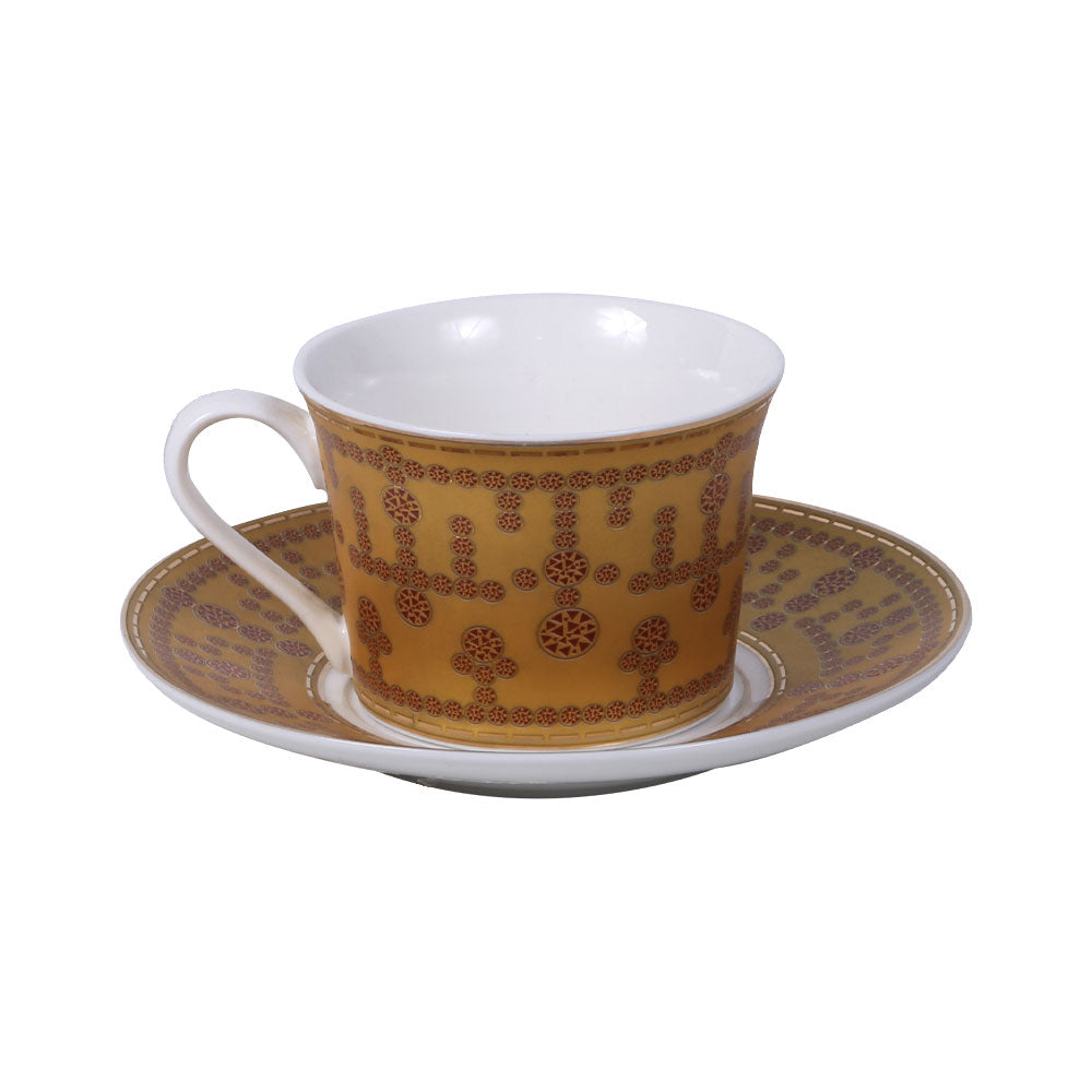 CUP & SAUCER SET ROYAL BISTRO 12PC 12-LM-915Y BASIC Default Title - MamasJan Crockery