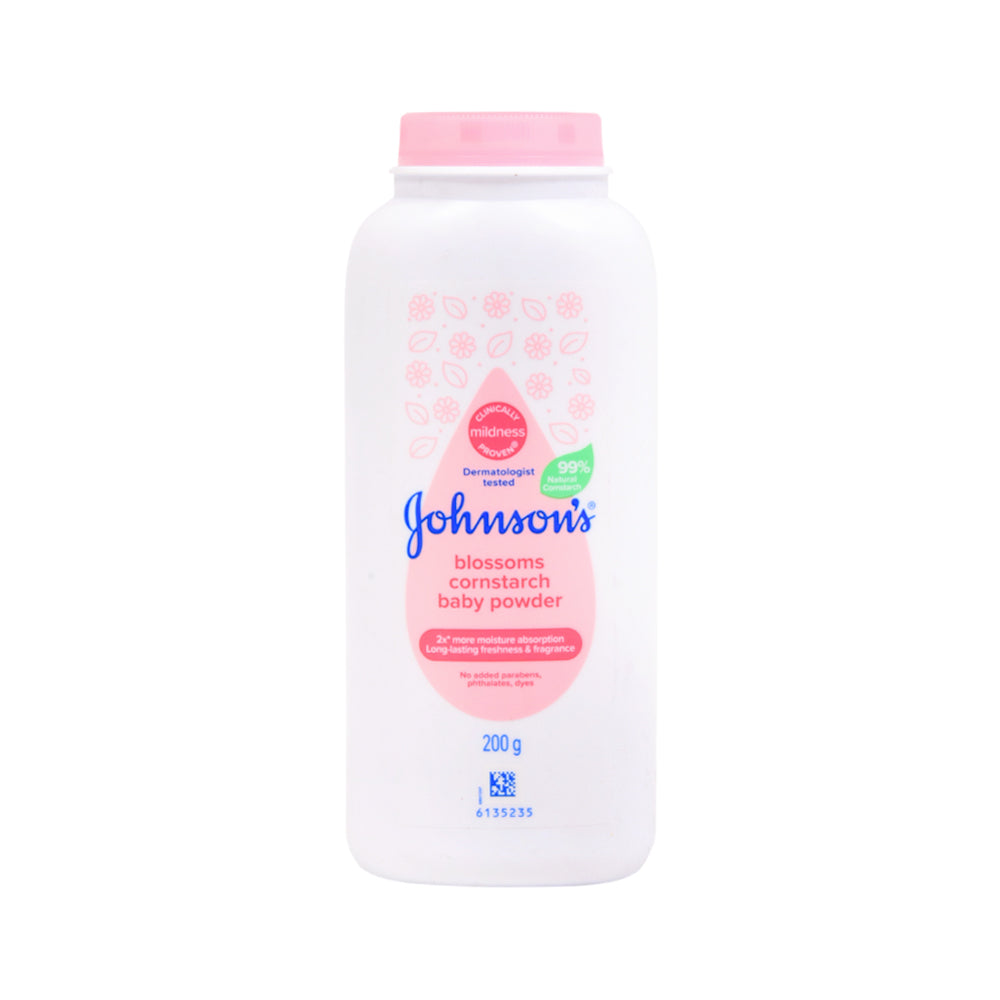 JOHNSONS BABY POWDER BLOSSOM CORNSTARCH 200 GM Default Title - MamasJan Grocery Nonfood