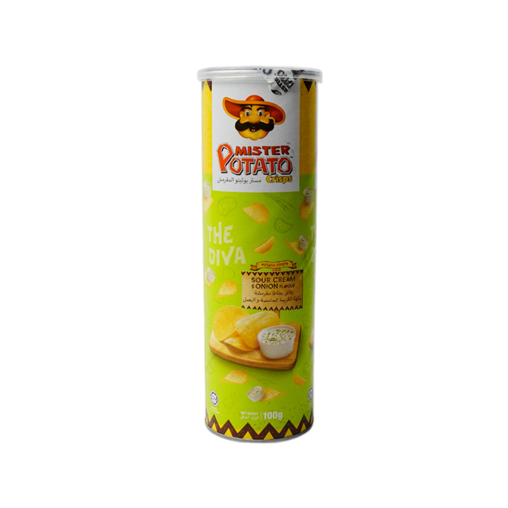 MISTER POTATO CHIPS SOUR CREAM & ONION 100 GM Default Title - MamasJan GroceryFoods
