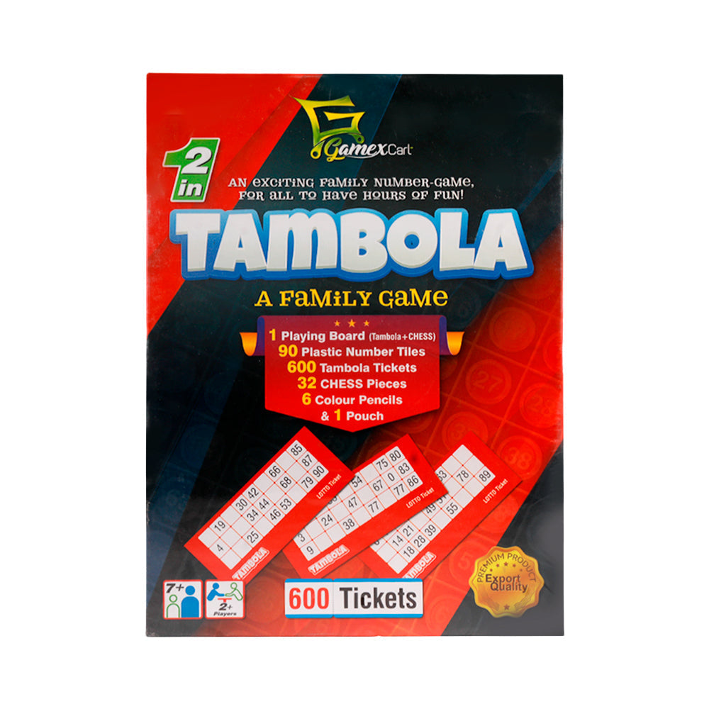 7111 GAMEXCART TAMBOLA BOARD GAME 2IN1 Default Title - MamasJan Toys