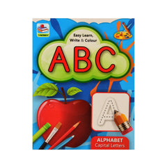 2155 LEARNS EASY LEARN WRITE & COLOR BOOK ABC (CAPITAL) Default Title - MamasJan Toys