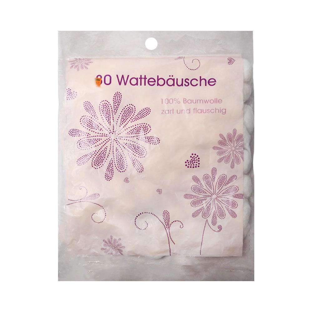 WATTEBAUSCHE COTTON BALLS 80PC IR 4-1 Default Title - MamasJan Makeup