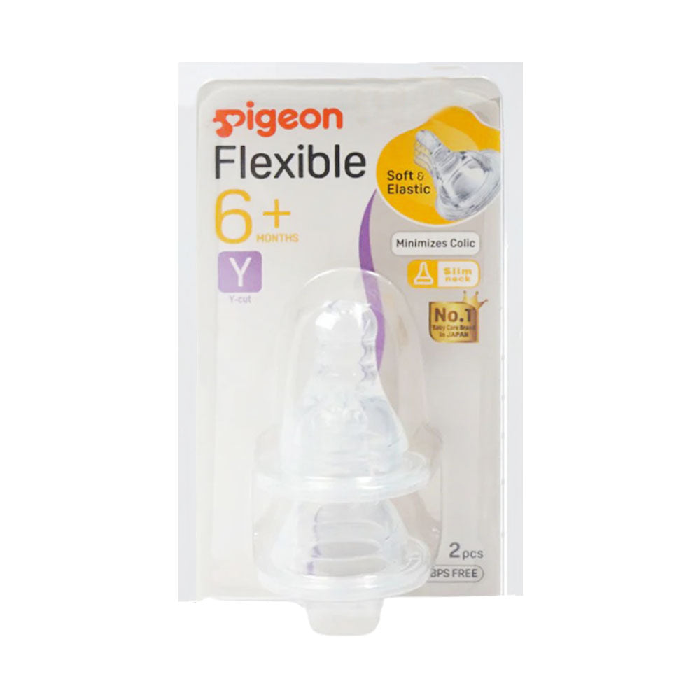 PIGEON PERISTALTIC NIPPLE Y CUT 6+ B211 Default Title - MamasJan Grocery Nonfood