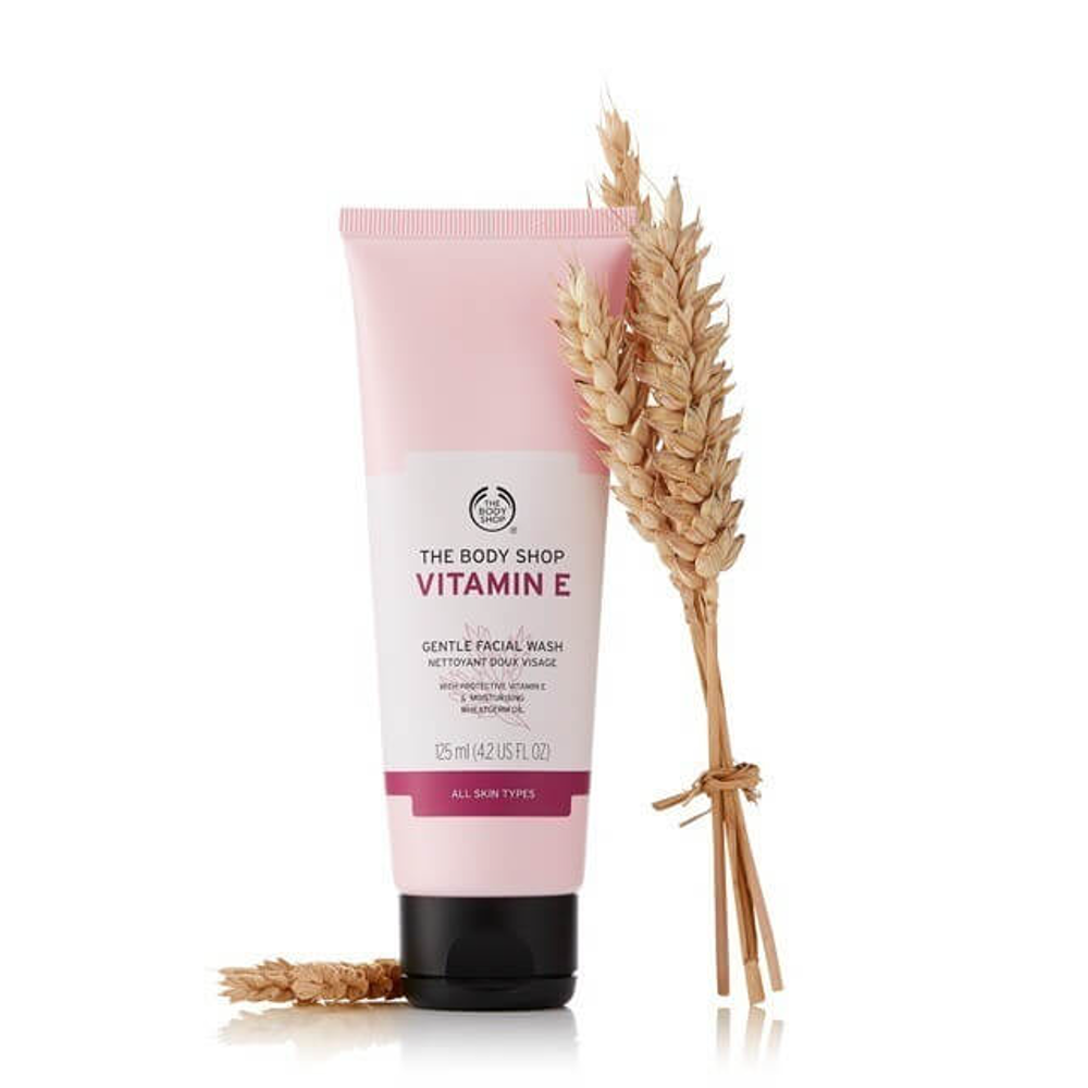 BODY SHOP VITAMIN E GENTLE FACIAL WASH 125 ML Default Title - MamasJan Makeup