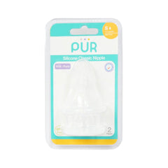 PUR SILICONE NIPPLE SLOW FLOW 2PC 3205 PACK Default Title - MamasJan Grocery Nonfood