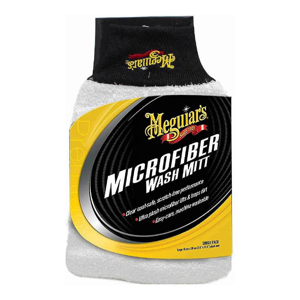 MEGUIARS SUPER THICK MICROFIBER WASH MITT X3002 Default Title - MamasJan Grocery Nonfood