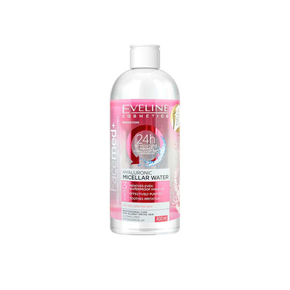 EVELINE HYALURONIC MICELLAR WATER CLEANSER 400 ML PCS Default Title - MamasJan skincare