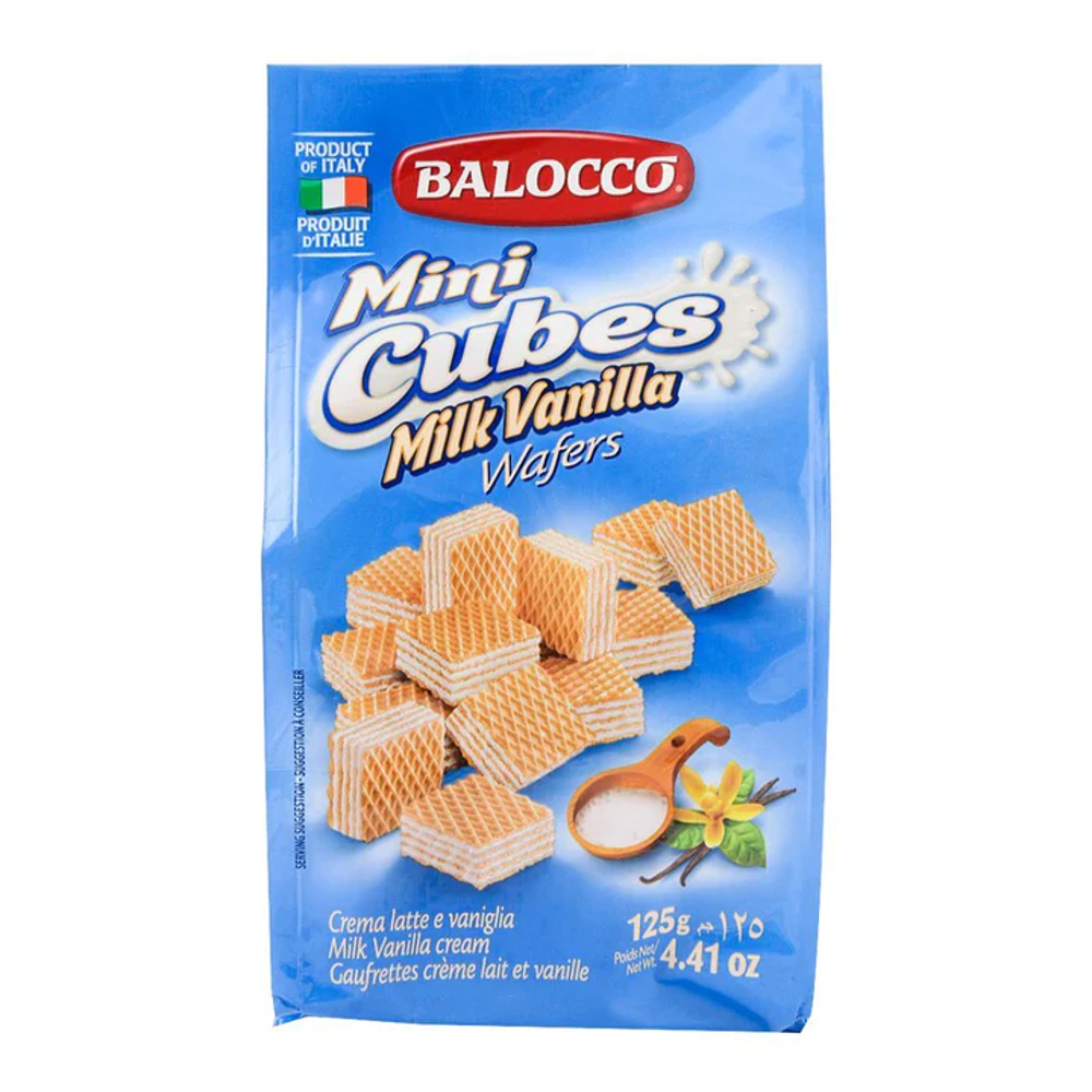 BALOCCO VANILLA WAFER MINI CUBES 125 GM Default Title - MamasJan Grocery