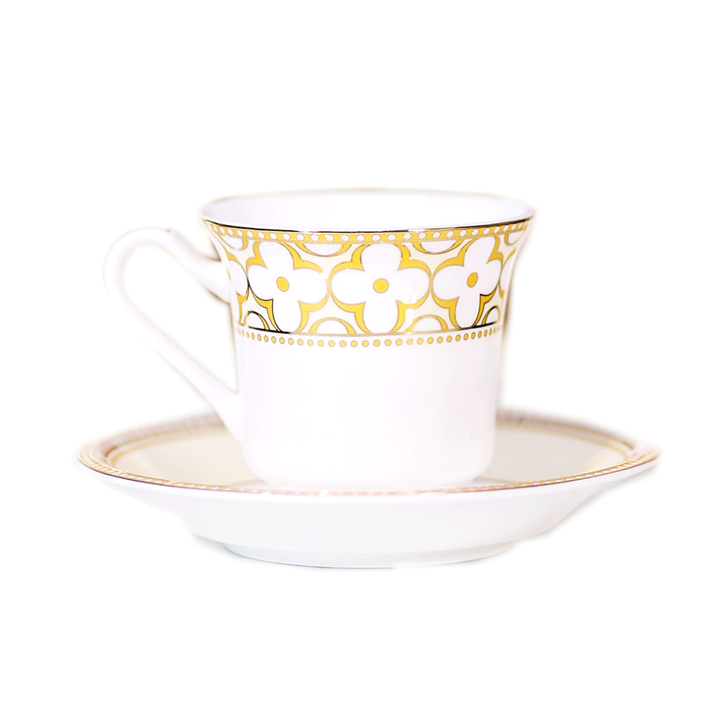 CUP & SAUCER SET ROYAL BISTRO 12PC 12-HH-N13 BASIC Default Title - MamasJan Crockery