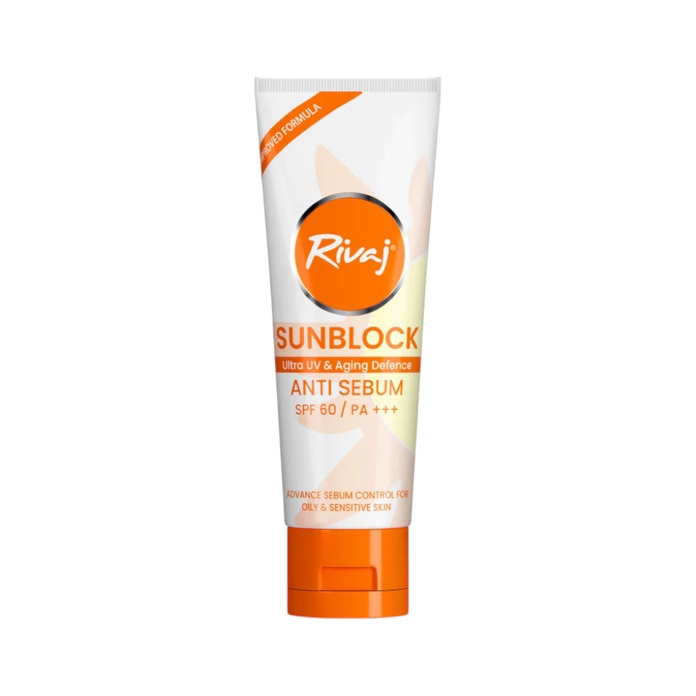 RIVAJ SUNBLOCK ANTI-SEBUM SPF60 40ML Default Title - MamasJan skincare