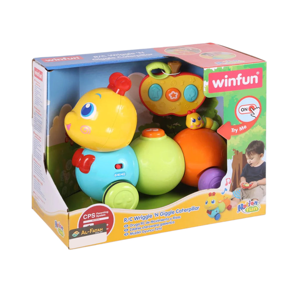 1140 WIN FUN RC WRIGGLE N GIGGLE CATERPILLAR Default Title - MamasJan Toys