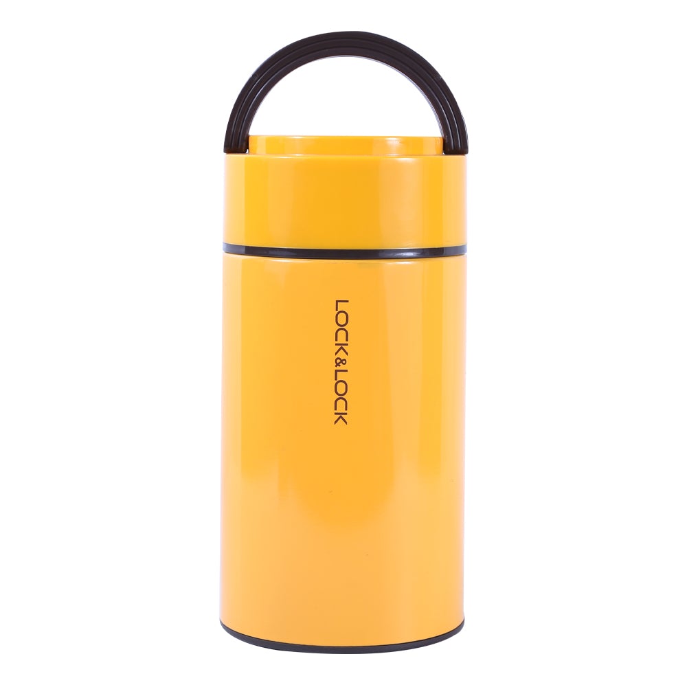 LOCK & LOCK LLLHC80230RG PORTABLE FOOD JAR 1 LTR ORANGE Default Title - MamasJan Crockery