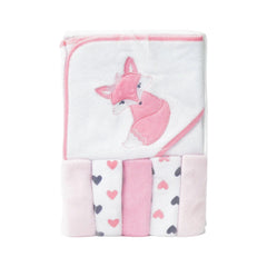 BABY BATH & FACE TOWEL WITH HOOD MW-19 05286 Default Title - MamasJan KidsWear