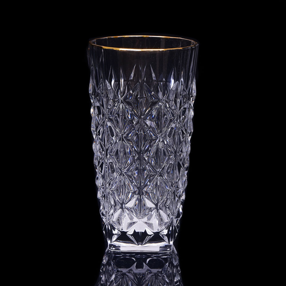 GLASS HONGLI GOLDEN IR G81913R (Pack 6) Default Title - MamasJan Crockery