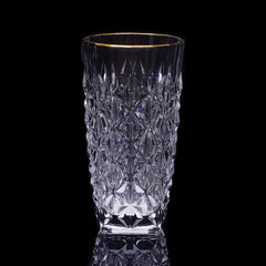 GLASS HONGLI GOLDEN IR G81913R (Pack 6) Default Title - MamasJan Crockery
