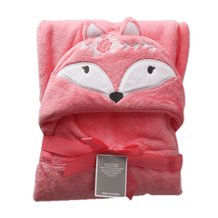 BABY FLEECE WRAPPING SHAWL MW-19 C-94 Pink Bunny - MamasJan KidsWear