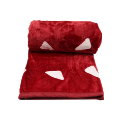 Fleece Blanket Ir C21-22 Red With White Dots - MamasJan s