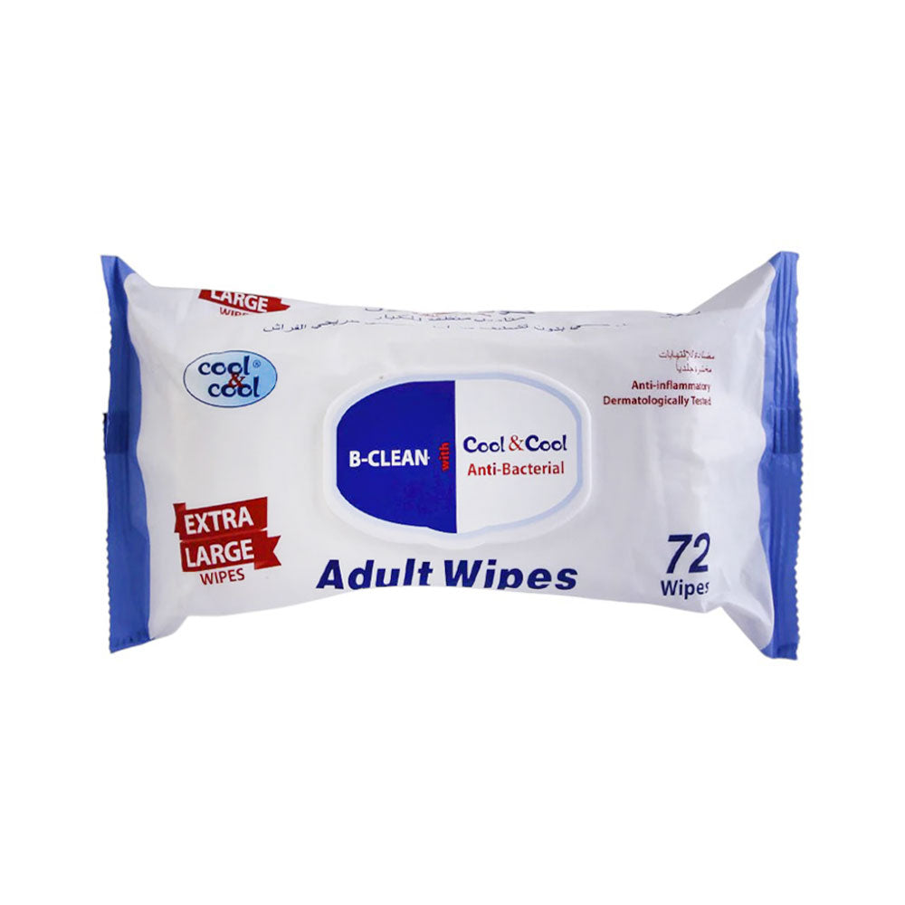 COOL & COOL ADULT WIPES 72S Default Title - MamasJan Grocery Nonfood