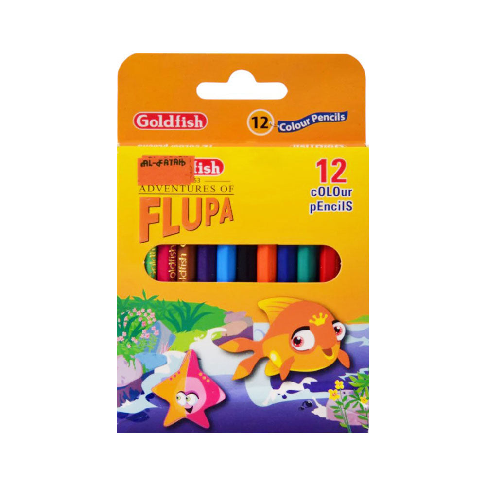 GOLDFISH PENCIL COLOR 12PC H12 Default Title - MamasJan Toys