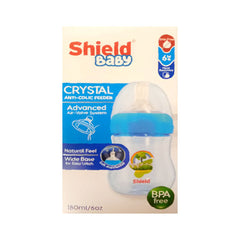 SHIELD BABY FEEDER CRYSTAL ANTI COLIC 180ML Default Title - MamasJan Grocery Nonfood