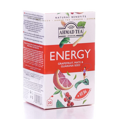 AHMAD TEA BAGS ENERGY GRAPEFRUIT MATE & GUARANA SEED 20S 30 Default Title - MamasJan Grocery