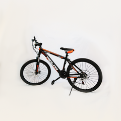 BABY BICYCLE 26INCH IR 26-8015 (15+ YEAR) Black & Oranges Lines - MamasJan Toys