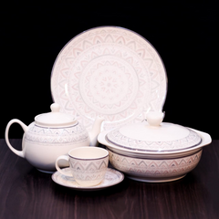 DINNER SET 85PC CLAYTON 2002FA Default Title - MamasJan Crockery