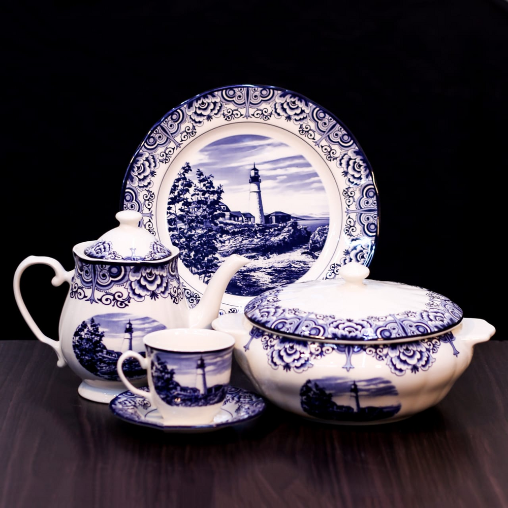 DINNER SET 85PC CLAYTON 2005KA Default Title - MamasJan Crockery