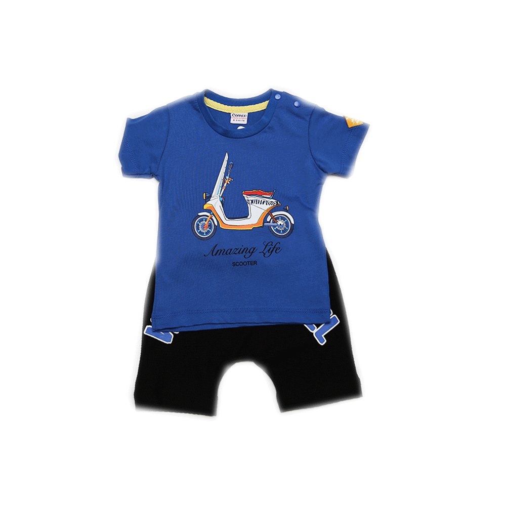 BOYS S/S 2PC KNICKER SUIT 468 155-159 TUR SU-21 6-9M Default Title - MamasJan KidsWear