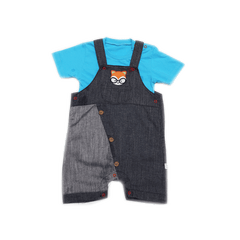 BOYS 2PC DUNGREE SUIT 2107 1814 TUR SU-21 12-18M Default Title - MamasJan KidsWear