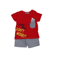 BOYS S/S NICKER SUIT 215502 TUR SU-21 3-6M Default Title - MamasJan KidsWear