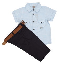 BOYS S/S 2PC PANT SUIT 131 TUR SU-21 12-18M Default Title - MamasJan KidsWear