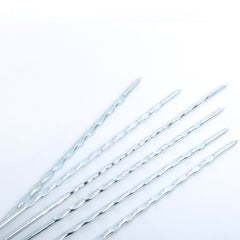 BAR B Q STICK SET 6PC STEEL 16INCH ROD HANDLE Default Title - MamasJan Crockery